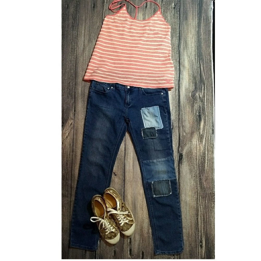 Idle Minds Patchwork Blue Jeans - image 1